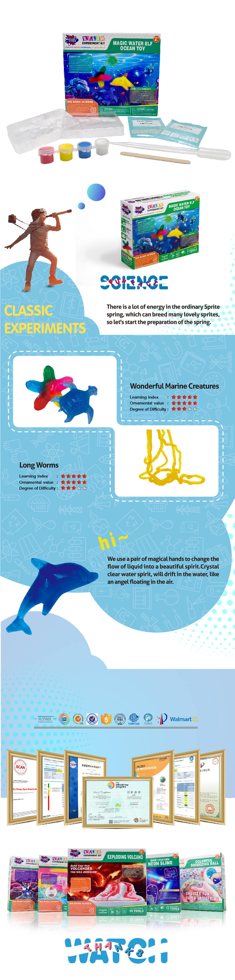 Magic Water Elf Ocean ToyDIY jelloAlpha science toys