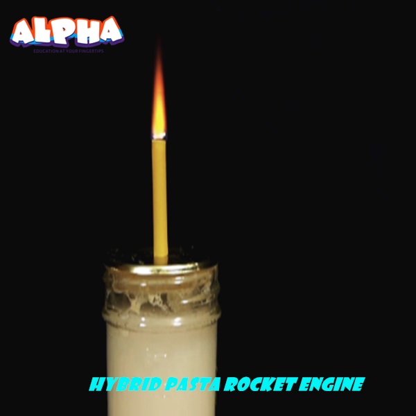 Alpha science classroom： Hybrid pasta rocket engine experiment